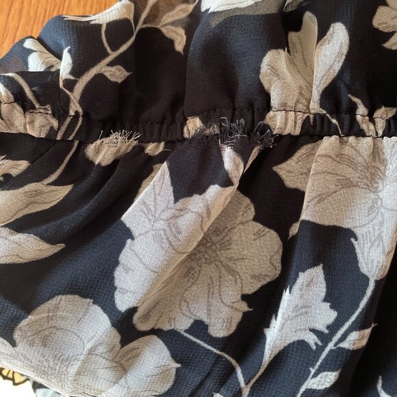 Mango MNG Floral Long Sleeve Mini Dress - Picture 13 of 13